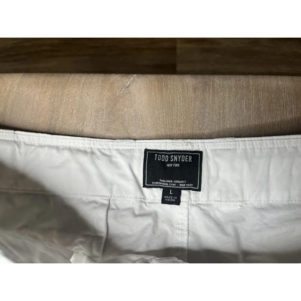 Todd Snyder Garment Dyed Cargo Pant in White Size Large